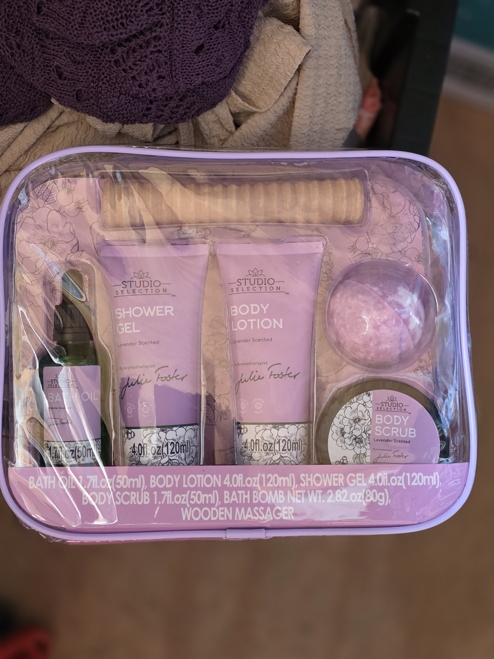 Lavender Bath & Body Gift Set — Purple